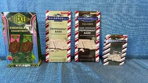 lot 2032 image: Specialty Chocolate Collection - Wicked and Ghirardelli Peppermint Bark Assortment