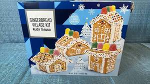 lot 2045 image: Gingerbread Village Kit Ready to Build 12 count