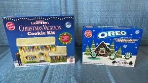 lot 2049 image: National Lampoons Christmas Vacation Cookie Kit and Oreo Arctic Cookie Kit Skating Rink Set