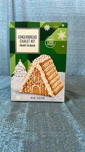 lot 2055 image: Gingerbread Chalet Kit Ready to Build 24 count
