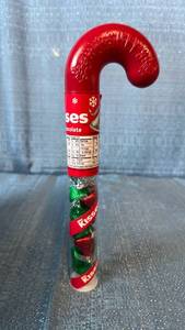 lot 2074 image: Hersheys Kisses Milk Chocolate Candy Cane 12 count