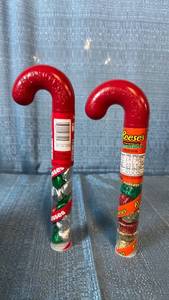 lot 2075 image: Hersheys Kisses and Reeses Candy Canes Set 6 Hersheys,3 Reese��s