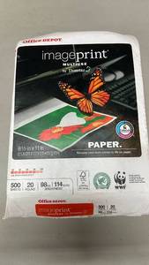 lot 2169 image: Office Depot ImagePrint Multiuse Copy Paper 500 Sheets