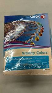 lot 2170 image: Xerox Vitality Colors Pastel Multipurpose Printer Paper 24lb 8.5x11 500 Sheets