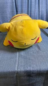 lot 3021 image: Pokemon Pikachu Sleeping Large Plush Toy