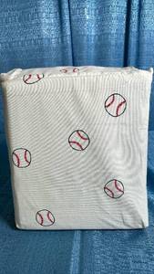 lot 3061 image: Pillowfort Twin Baseball Sheet Set