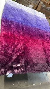 lot 3070 image: Purple Ombre Fluffy blanket TwinXL Size
