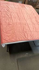 lot 3076 image: Pillowfort Coral Pink Quilted Bedspread Full Queen Size