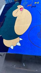 lot 3083 image: Pokemon Snorlax Character Throw Blanket