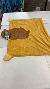 lot 3085 image: Disney Pillowfort Belle Hooded Blanket with Built-in Hand Mitts