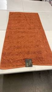 lot 3094 image: Loom  Forge Endlessly Soft Bath Towel Orange Tencel Modal Blend