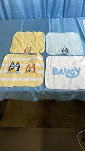 lot 3098 image: Bluey Character Washcloths Set of 4