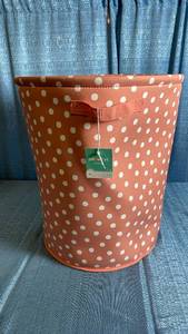 lot 3099 image: Pillowfort Polka Dot Storage Bin