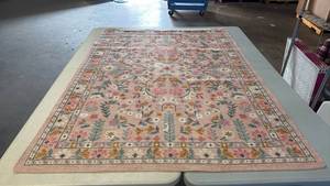 lot 8019 image: Pillowfort Pink Floral Area Rug