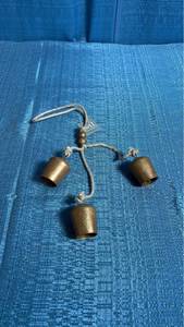 lot 8027 image: Gallerie II Decorative Brass Bells with Rope