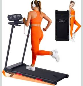 lot 16875 image: Walking Pad Treadmill with Incline, 2026 Upgrade Portable Treadmill with Handles for Home Small, 3.5HP Small Walking Pad with Handle Bar, 0.6-10.0MPH, 400LBS - Retail $179