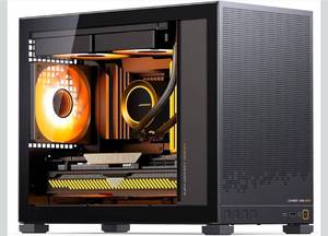 lot 16886 image: JONSBO D32 STD Micro-ATX PC Case,High Compatibility Mini Desktop Case, Support MATX Back-ConnectBTF MB,365mm GPU240AIO163mm Air Cooler, ATXSFX-LSFX PSU, USB3.2 PC Gaming,Black - Retail $0