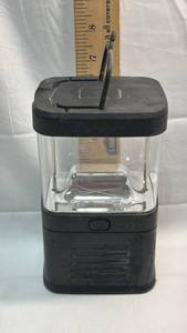 lot 10 image: Black Portable LED Camping Lantern with Handle