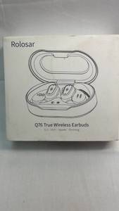 lot 17 image: Rolosar Q76 True Wireless Bluetooth Earbuds with Charging Case