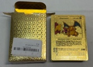 Brand new Pokemon Gold foil Trading Cards Set. opened box for pictures