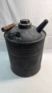 lot 45 image: Galvanized Metal Oil Can