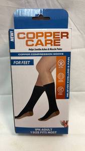 lot 84 image: Copper Care Compression Socks for Feet