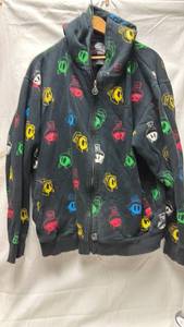 lot 104 image: Looney Tunes Marvin the Martian Character Print Zip-Up Hoodie