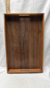 lot 105 image: Magigo Wooden Serving Tray with Handles