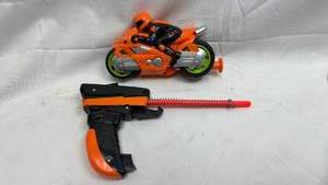 lot 132 image: Motorcycle Launcher Toy Set