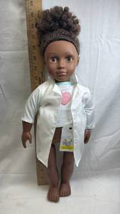 lot 133 image: Our Generation Doll with Doctor Coat and Outfit