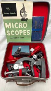 lot 147 image: Sans & Streiffe Microscope Set with Slides and Accessories