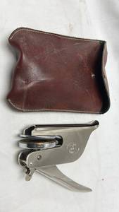 lot 160 image: Stamp with Leather Case