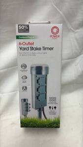 lot 163 image: Power Gear 6-Outlet Yard Stake Timer