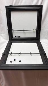 lot 179 image: Black Wood Framed Message Boards