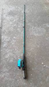 lot 183 image: Shakespeare Firebird Spincast Fishing Reel and Rod Combo