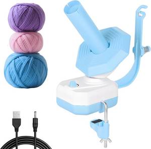 lot 12320 image: Electric Yarn Winder, Stepless Speed Adjustment Make Neat 10 oz Yarn Cake Electric Yarn Ball Winder for Crocheting for Knitting Enthusiast Automatic Wool Spinner for Knitting Enthusiast