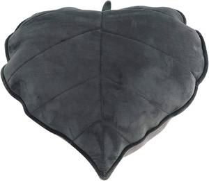 lot 12328 image: YILANLAN Fun leaf pillow plush floor pillow simulation office cushion chair sofa car pillow simple room decoration pillow (50cm50cm, LIGHT GRAY