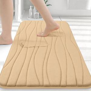 lot 12347 image: Buganda Memory Foam Bathroom Rug Mat 24x16, Extra Soft and Absorbent Bath Mats, Non-Slip and Machine Washable Bath Rugs for Bathroom Floor,Tub and Shower, COLOR IS BLUE