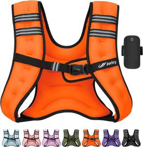 Weighted Vest Woman 5lb/8lb/10lb/12lb/15lb/20lb/25lb/30lb Weight Vest for Women Men, Rucking Vests with Reflective Stripe for Running Workout Walking Strength Training Weight Loss Fitness Weightlifting COLOR IS LIGHT BLUE