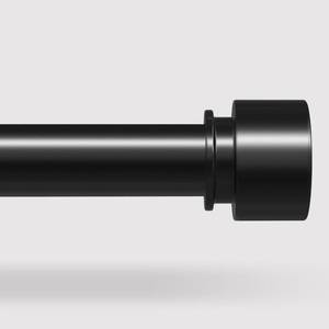 lot 12927 image: VOIIY Curtain Rod 36-88 Inch, Black 1 Inch Adjustable Heavy Duty Curtain Rod for Windows, Modern Window Treatment Rods, Single Side Telescopic Splicing Drapery Rods, Easy Installation