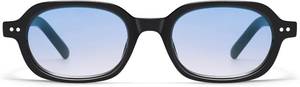 lot 12987 image: Appassal Retro Small Rectangle Sunglasses for Women Mens Trendy Rounded Square Sunnies AP3749,BlackBlue