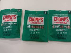 lot 13121 image: 3 Packs CHOMPLINGS Italian-Style Beef Sticks - 6ct0.5oz