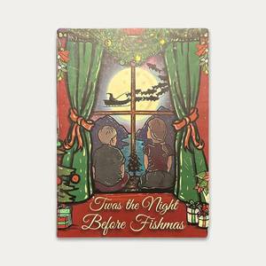 lot 13142 image: Twas the Night Before Fishmas, Illustrated Childrens Fly Fishing Christmas Book