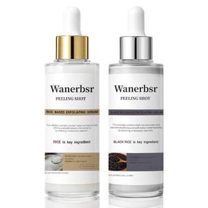 lot 13175 image: Peel Shot Exfoliant Rice Ampoule Duo   White & Black Rice Extract Face and Body Peeling & Pore Care   For Hydration Serum All Skin Types