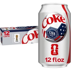 lot 13187 image: Diet Coke Soda Fridge Pack Cans, 12 fl oz, 12 Pack