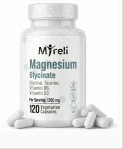 lot 13191 image: MYRELI Magnesium Glycinate 800mg, High Absorption 5-in-1 Complex with Glycine