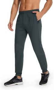 lot 13289 image: M MAELREG Mens Joggers with Zipper Pockets Athletic Sweatpants Traning Track Pants Mens Golf Joggers Running Workout Size XL
