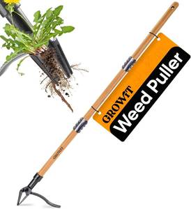 lot 13307 image: Craft911 Stand Up Weed Puller Tool with Long Handle - Dandelion Weeding Tool, No More Bending