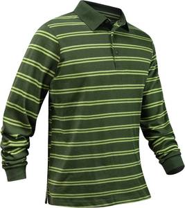 lot 12663 image: TAPULCO Mens Classic Fit Striped Polo Shirts Long&ampShort Sleeve Casual Collared Sports Daily T-Shirts for Everyday Wear, WHITEGREY, Large
