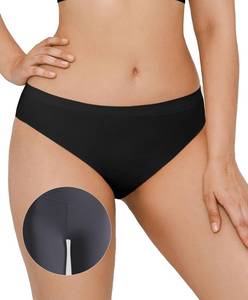 lot 12704 image: Popilush Seamless Underwear For Women No Show Cotton Hipster Bikini Breathable Comfortable Panties Soft Undies 3pack, Black